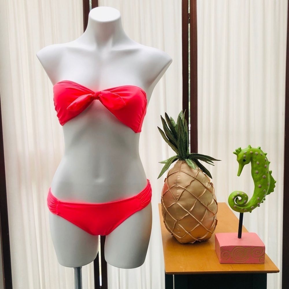 VS Belle Tie Front Bandeau Bikini Set